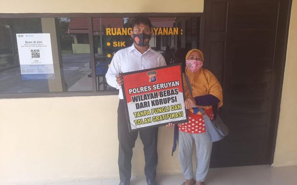 Polsek Seruyan Hilir Terus Sosialisasi Saber Pungli