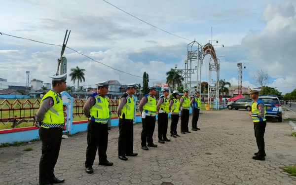 Kasat Lantas Polres Seruyan Pimpin Apel Pagi, Ini yang Disampaikan ke Personil