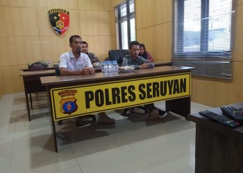 Satresnarkoba Polres Seruyan Ikuti Anev dengn Dirresnarkoba Polda Kalteng Secara Virtual