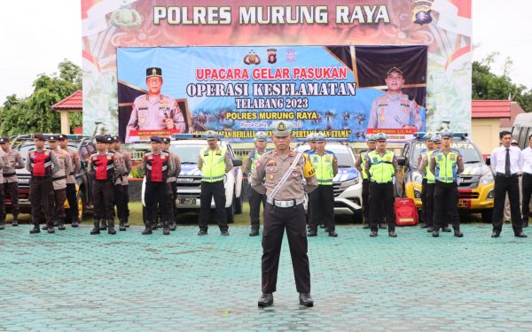 Operasi Keselamatan Telabang 2023 Dimulai, Polres Murung Raya Apel Gelar Pasukan