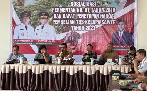 Disbun Prov. Kalteng Gelar Sosialisasi Permentan Nomor 01 Tahun 2018