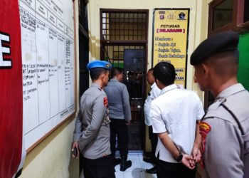 Wakapolres Seruyan Sidak Ruang Tahanan Polres Seruyan