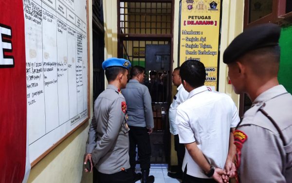 Wakapolres Seruyan Sidak Ruang Tahanan Polres Seruyan