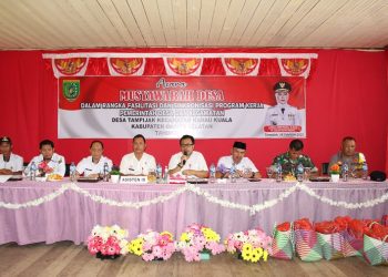 Pemkab Barsel Kembali Serahkan Paket Sembako Dalam Rangkaian Musrenbangdes