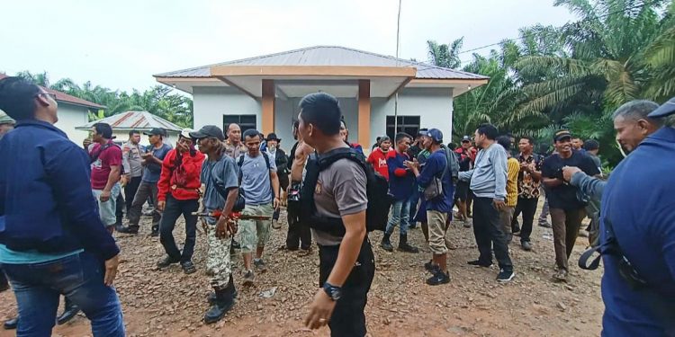 Diduga Ratusan Massa Bayaran Datangi Rumah Acen Tagih Imbalan Usai Merangsek Masuk Ke Area Perkebunan Sawit yang Bersengketa