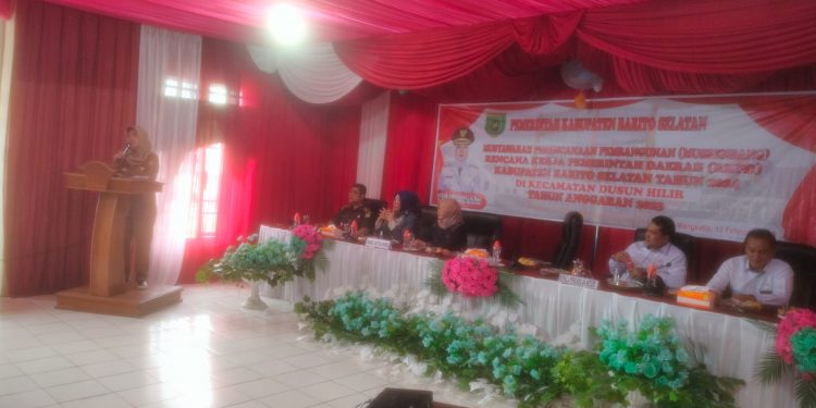 Pj Bupati Hadiri Kegiatan Musrembang RKPD Kecamatan Dusun Hilir