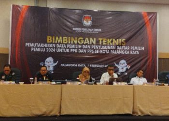 KPU Kota Palangka Raya Bimtek PPK dan PPS Dalam Persiapan Coklit Data Pemilih