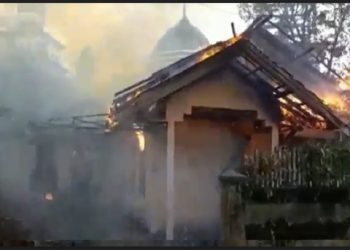 Dua Rumah di Perumahan Pemda Palangka Raya Hangus Terbakar