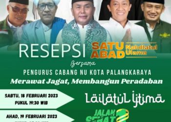 Wagub Kalteng dan Wali kota Palangka Raya Sediakan 2 Paket Ibadah Umroh Meriahkan Jalan Sehat 1 Abad Nahdlatul Ulama
