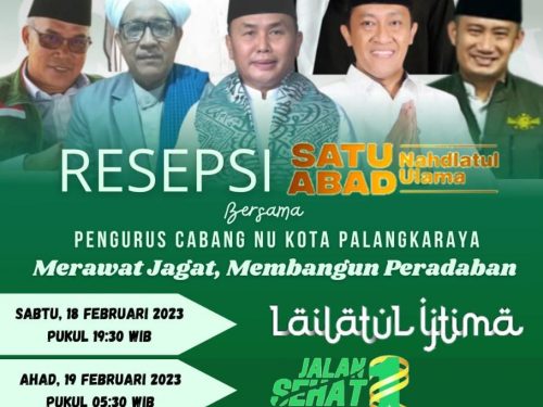 Wagub Kalteng dan Wali kota Palangka Raya Sediakan 2 Paket Ibadah Umroh Meriahkan Jalan Sehat 1 Abad Nahdlatul Ulama