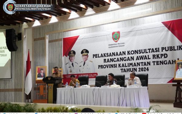 Pemprov Kalteng Gelar Konsultasi Publik Rancangan Awal RKPD 2024
