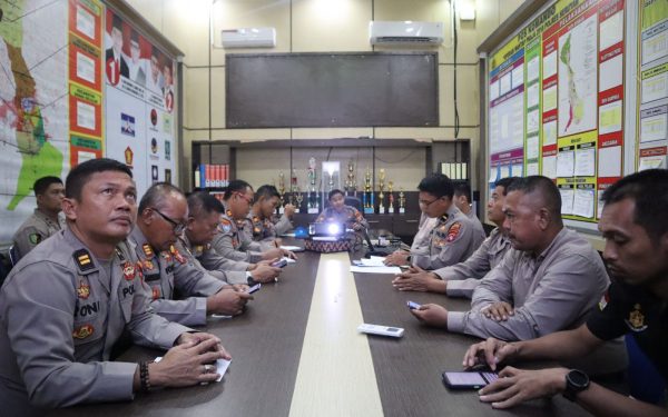 Waka Polres Seruyan Pimpin Rapat Kinerja Itwasda Polda Kalteng