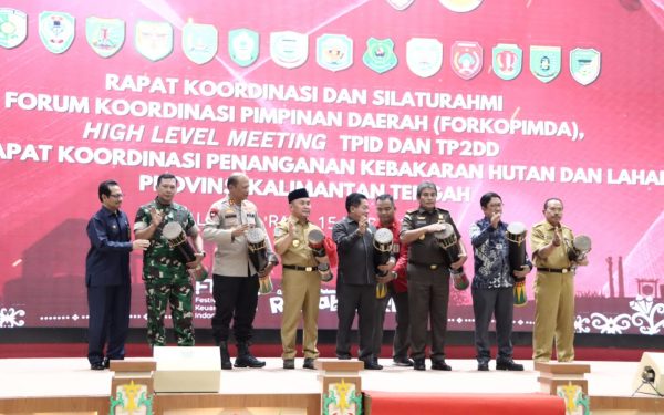Gubernur Sugianto Sabran Buka Rakor High Level Meeting TPID dan TP2DD Serta Penanganan Karhutla Provinsi Kalteng Tahun 2023