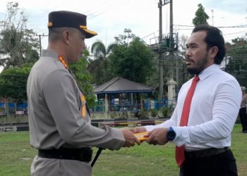 Dinilai Berprestasi, Kanit Jatanras Polresta Palangka Raya Dapat Penghargaan 