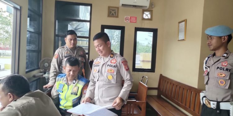 Kegiatan Serah Terima Piket Fungsi Untuk Pengamanan Mako Polres Seruyan