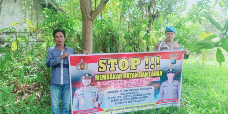 Polsek Seruyan Hilir Polres Seruyan Cegah Karhutla