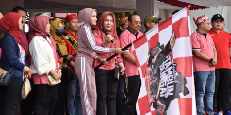 Jalan Sehat Tutup Rangkaian Kegiatan Festival Tambun Bungai 2023