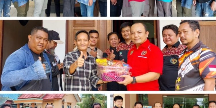Peringati HPN, PWI Barsel Anjangsana ke Lima Mantan Ketua