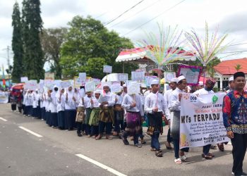 Ribuan Warga Ikuti Pawai Tarhib Ramadan di Kota Palangka Raya