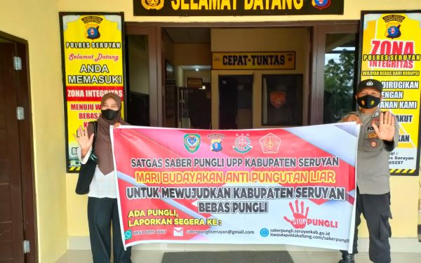 Polsek Seruyan Hilir Terus Sosialisasi Saber Pungli