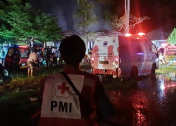Dua Ruang Kelas SMAN-5 Palangka Raya Hangus Terbakar
