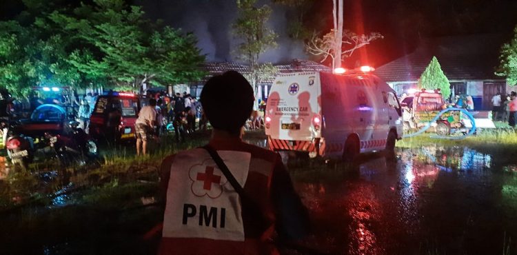 Dua Ruang Kelas SMAN-5 Palangka Raya Hangus Terbakar