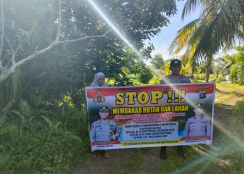 Polsek Seruyan Hilir Ajak Warga Stop Membakar Hutan dan Lahan