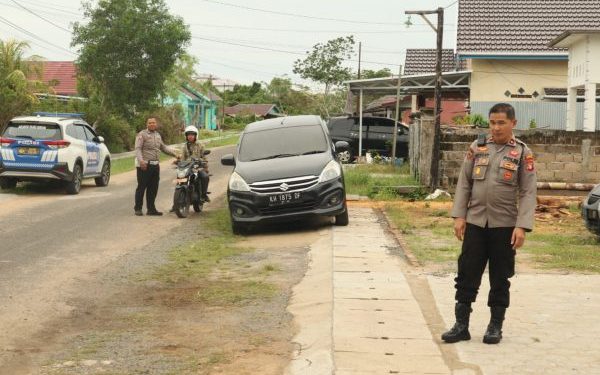 Kamseltibcar Lalu Lintas Aman, Wakapolres Seruyan Pantau Gatur Pagi