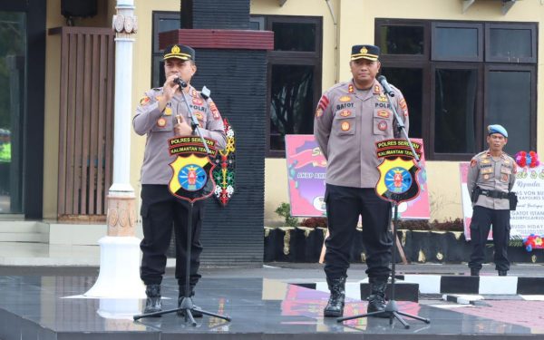 Apel Welcome dan Farewell, Polres Seruyan Dapatkan Arahan Kapolres Seruyan