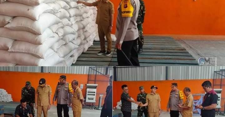 Bupati Murung Raya Cek Ketersedian Stok Beras di Gudang Bulog