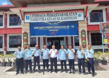 Kakanwil Kemenkumham Kalteng Monev Pasca Lebaran di LP Narkotika Kasongan