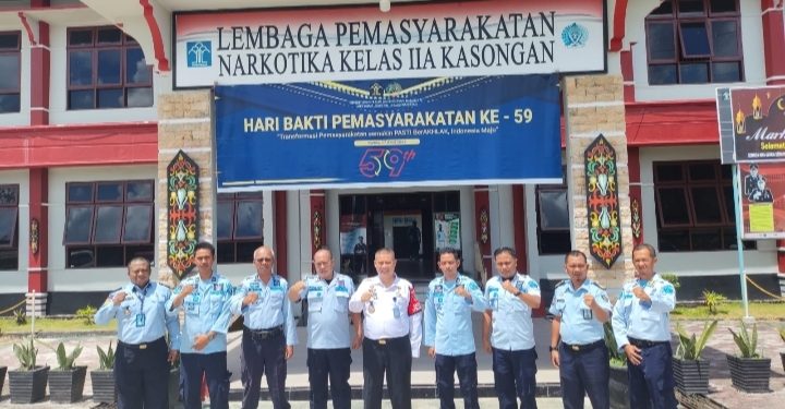 Kakanwil Kemenkumham Kalteng Monev Pasca Lebaran di LP Narkotika Kasongan