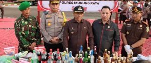 Polres Mura Bersama Forkopimda Musnahkan Barang Bukti Selama Pelaksanaan KRYD