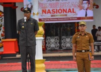 Bupati Perdie Pimpin Upacara Peringatan Hari Pendidikan Nasional Tahun 2023