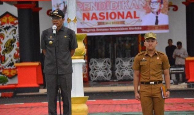 Bupati Perdie Pimpin Upacara Peringatan Hari Pendidikan Nasional Tahun 2023