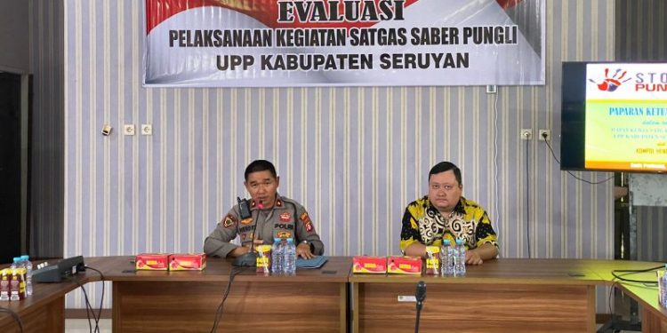 Wakapolres Seruyan Pimpin Rapat Kerja Saber Pungli