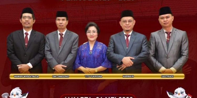 Sastriadi Dipilih Pimpin KPU Kalteng Periode 2023-2028