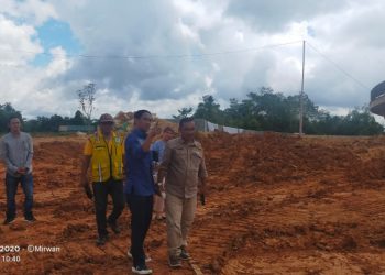 Pansus LKPJ DPRD Mura Kunjungi Lokasi Proyek Bundaran Perdie M Yoseph