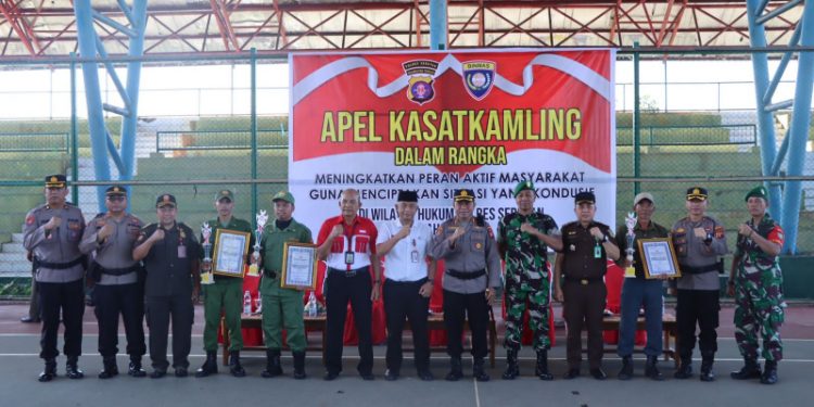 Polres Seruyan Gelar Apel Kasatkamling Untuk Suksesnya Pemilu Serentak 2024