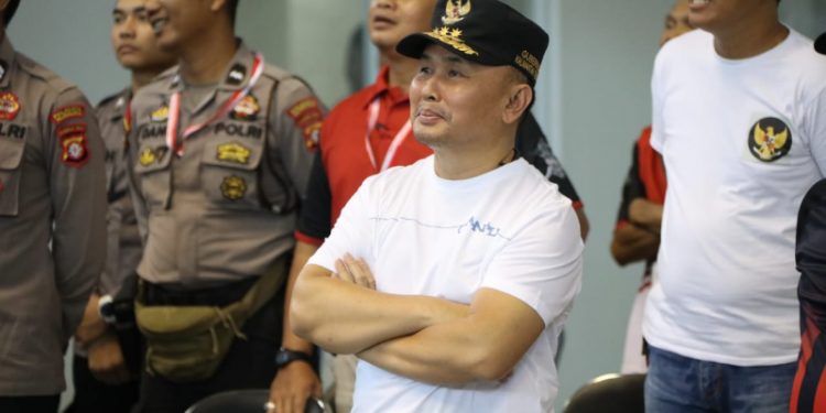 Gubernur Kalteng Sugianto Sabran Saksikan Babak Grand Final Putri, Kejurnas Bola Voli Merebut Juara 3