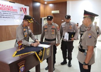 Kapolres MURA Pimpin Sertijab Jajaran PJU dan Kapolsek