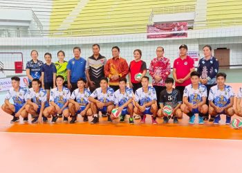 Wagub Cek GOR Lokasi Kejurnas Volly Ball Gubernur Kalteng Cup 2023 