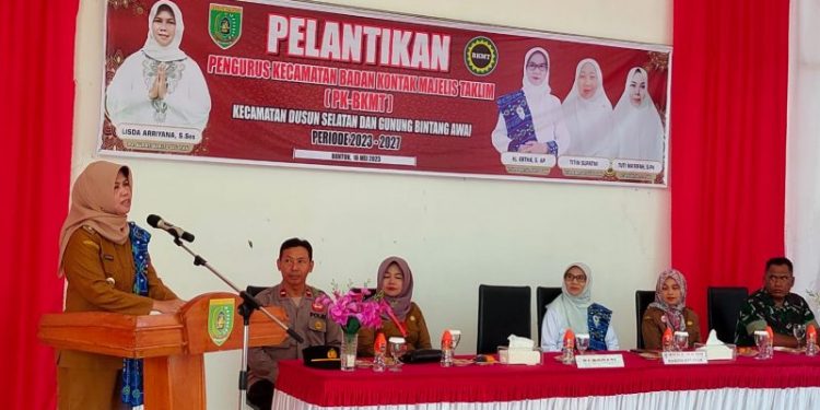 Lisda Arriyana Hadiri Pelantikan Pengurus BKMT Dusel dan GBA