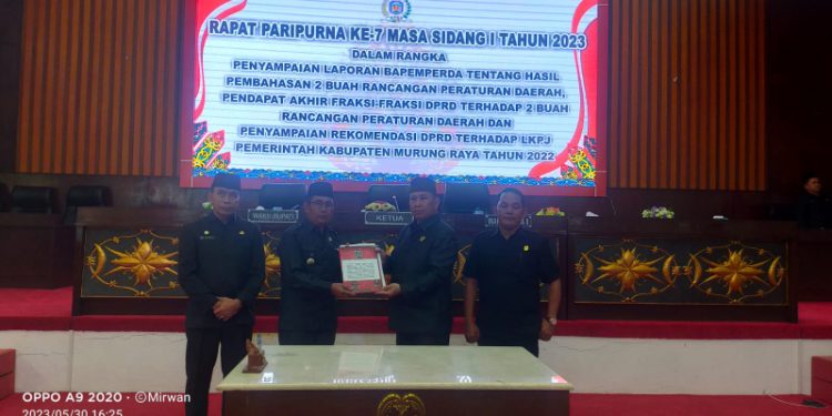 DPRD Mura Laksanakan Rapat Paripurna Ke 7 Masa Sidang 1 Tahun 2023