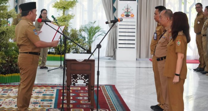 Lagi, Gubernur Sugianto Lantik Pejabat Tinggi Pratama dan Pejabat Administrator di Lingkungan Pemprov Kalteng