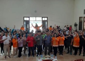 Perwosi dan TP PKK Barsel Gelar Lomba Senam Aerobik dan Dance Fitnes