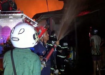 Si Jago Merah Hanguskan Sejumlah Rumah di Komplek Sosial Mendawai Ujung Palangka Raya