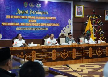 Sekda Nuryakin Pimpin Rapat Persiapan MTQ VII Korpri Tingkat Provinsi Kalteng Tahun 2023