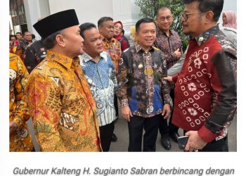 Gubernur Kalteng Sugianto Sabran Hadiri Rakornas Pengendalian Inflasi di Jakarta