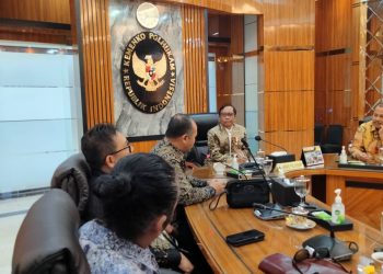 Jelang Sarasehan Nasional 25 Tahun IJTI, Pengurus Pusat Sampaikan Gagasan Jurnalisme Positif ke Menkopolhukam